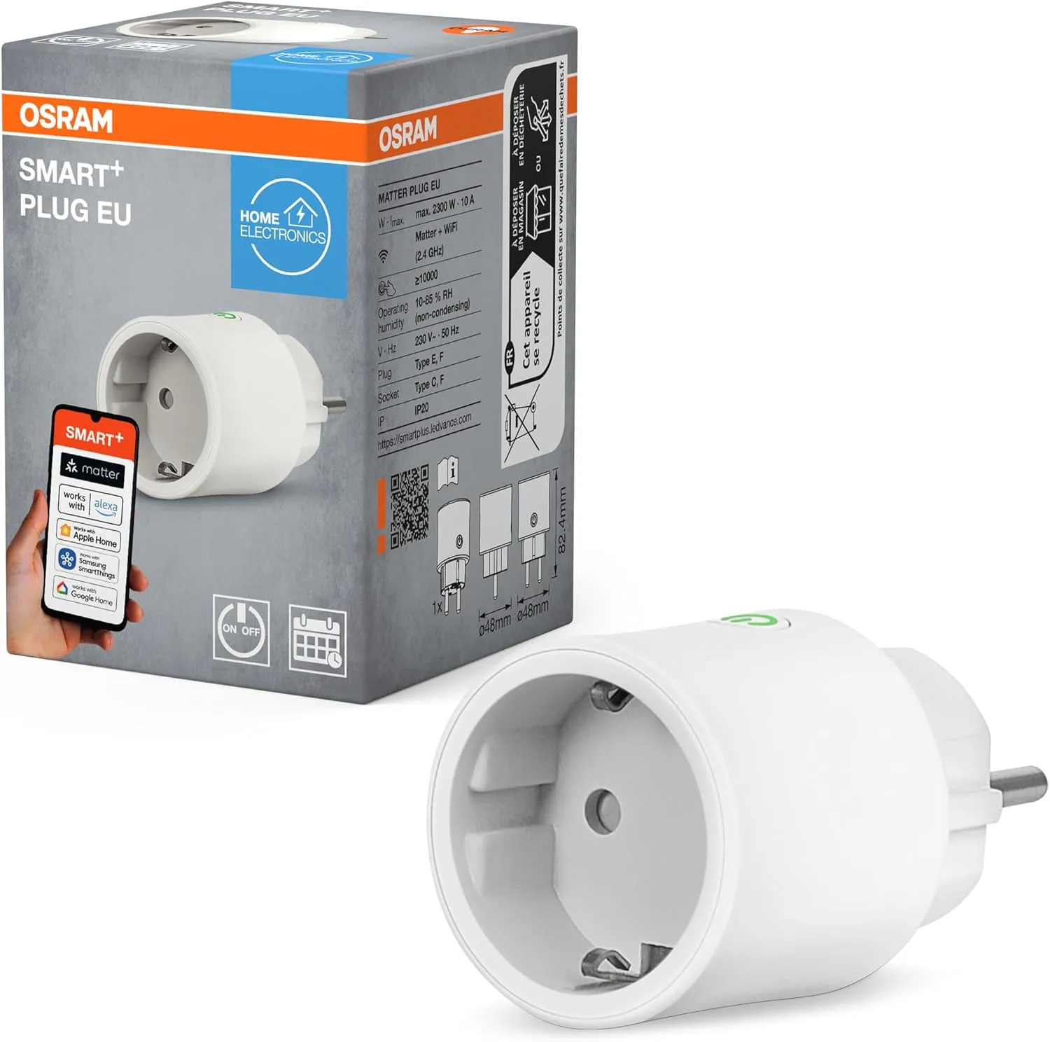 OSRAM Smart+ enchufe Wi-Fi con Matter